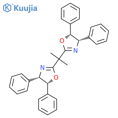 (4S,4'S,5R,5'R)-2,2'-(1-Methylethylidene)bis[4,5-dihydro-4,5-diphenyloxazole structure