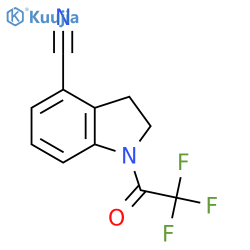 1-(2,2,2-Trifluoroacetyl)indoline-4-carbonitrile structure