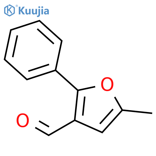 5-methyl-2-phenyl-3-furaldehyde structure