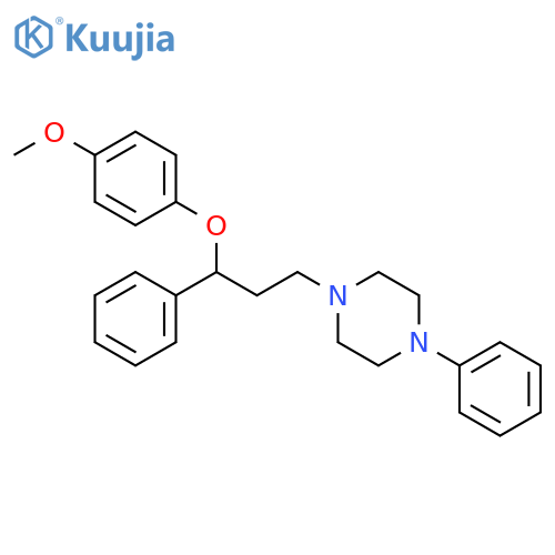 Piperazine,1-[3-(4-methoxyphenoxy)-3-phenylpropyl]-4-phenyl- structure