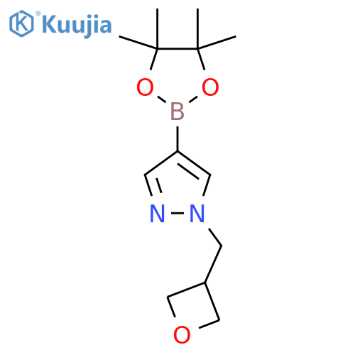1H-Pyrazole, 1-(3-oxetanylmethyl)-4-(4,4,5,5-tetramethyl-1,3,2-dioxaborolan-2-yl)- structure