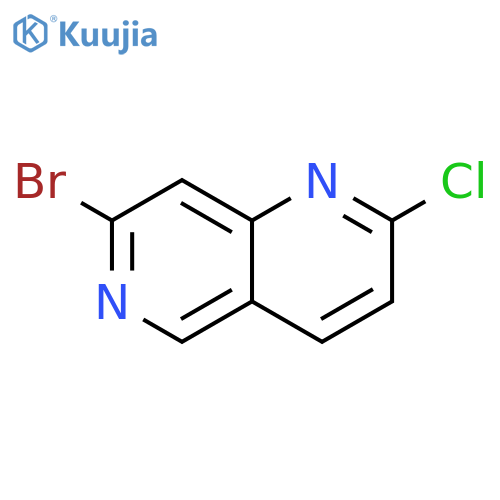 7-bromo-2-chloro-1,6-naphthyridine structure