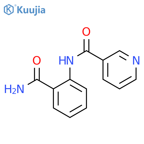 3-Pyridinecarboxamide, N-[2-(aminocarbonyl)phenyl]- structure