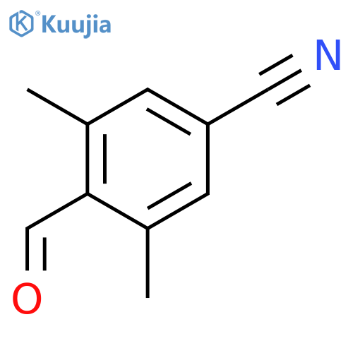 Benzonitrile,4-formyl-3,5-dimethyl- structure