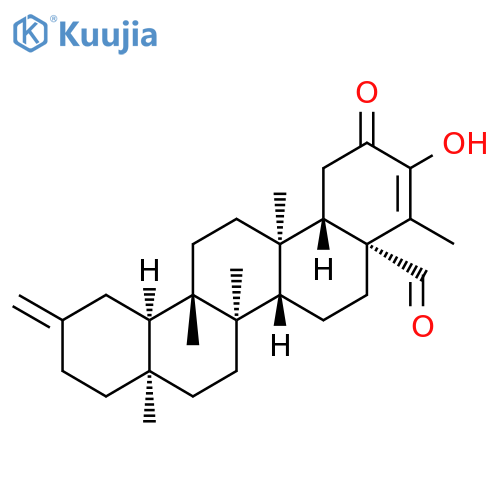 24,25,26,30-Tetranoroleana-3,20(29)-diene-5-carboxaldehyde,3-hydroxy-9,13-dimethyl-2-oxo-, (5b,8a,9b,10a,13a,14b)- (9CI) structure