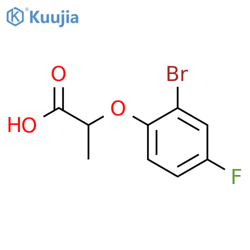 2-(2-bromo-4-fluorophenoxy)propanoic acid structure