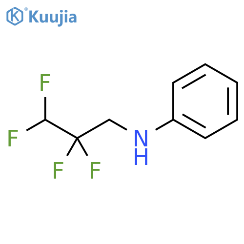 Benzenamine, N-(2,2,3,3-tetrafluoropropyl)- structure