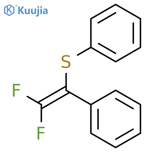 Benzene, [(2,2-difluoro-1-phenylethenyl)thio]- structure