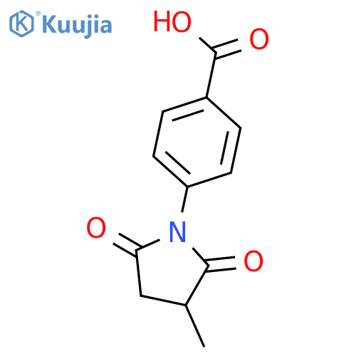 4-(3-Methyl-2,5-dioxo-pyrrolidin-1-yl)-benzoic acid structure