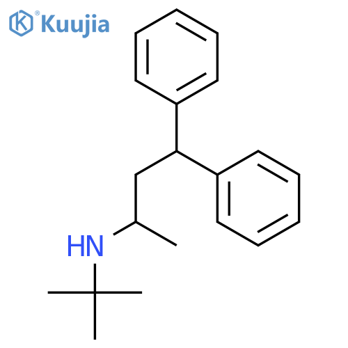 Benzenepropanamine,N-(1,1-dimethylethyl)-a-methyl-g-phenyl- structure