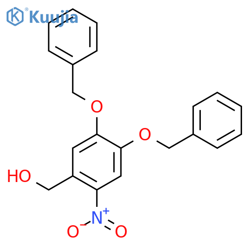 Benzenemethanol, 2-nitro-4,5-bis(phenylmethoxy)- structure