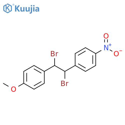 Benzene, 1-[1,2-dibromo-2-(4-methoxyphenyl)ethyl]-4-nitro- structure