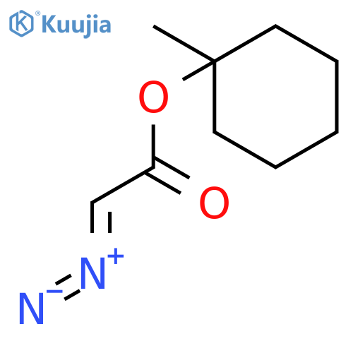 ACETIC ACID, DIAZO-, 1-METHYLCYCLOHEXYL ESTER structure