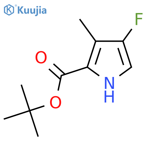 Tert-Butyl 4-fluoro-3-methyl-1H-pyrrole-2-carboxylate structure