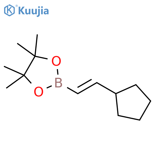1,3,2-Dioxaborolane, 2-[(1E)-2-cyclopentylethenyl]-4,4,5,5-tetramethyl- structure