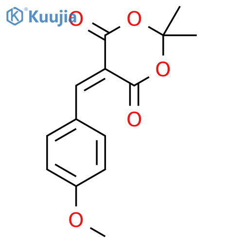 1,3-Dioxane-4,6-dione, 5-[(4-methoxyphenyl)methylene]-2,2-dimethyl- structure