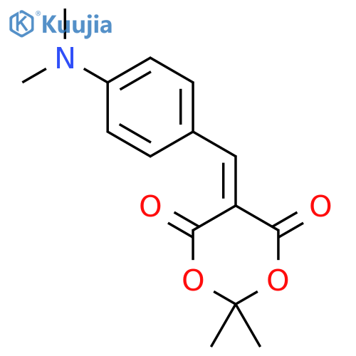 1,3-Dioxane-4,6-dione,5-[[4-(dimethylamino)phenyl]methylene]-2,2-dimethyl- structure
