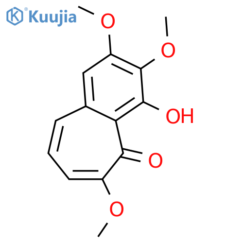 4-Hydroxy-2,3,6-trimethoxy-5H-benzo7annulen-5-one structure