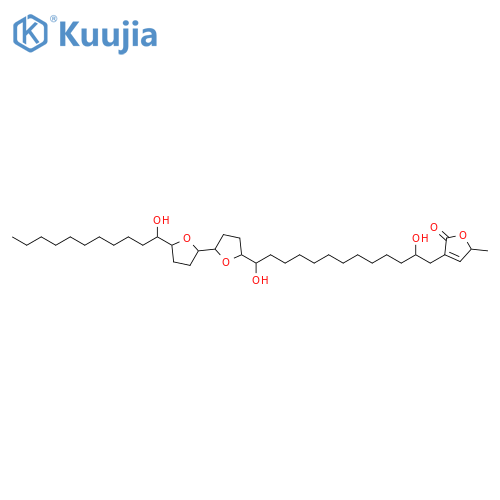 2(5H)-Furanone,3-[2,13-dihydroxy-13-[octahydro-5'-(1-hydroxyundecyl)[2,2'-bifuran]-5-yl]tridecyl]-5-methyl- structure