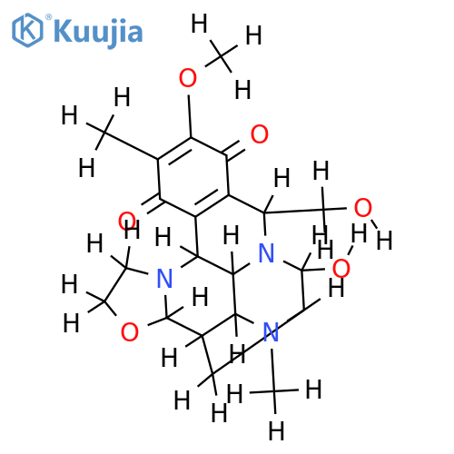 (4R)-7t-hydroxy-9c-hydroxymethyl-11-methoxy-5,12-dimethyl-(3ac,4at,13bt,13ct)-1,2,3a,4,4a,6,7,9,13b,13c-decahydro-5H-4r,6c-methano-benzo[h]oxazolo[3,2-a]pyrazino[3,2,1-de][1,5]naphthyridine-10,13-dione structure