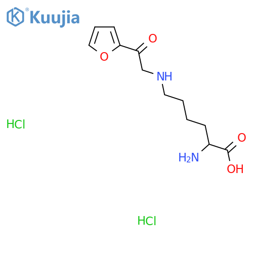 N6-[2-(2-Furanyl)-2-oxoethyl]-L-lysine dihydrochloride structure