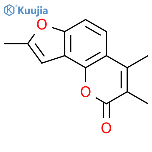 2H-Furo[2,3-h]-1-benzopyran-2-one,3,4,8-trimethyl- structure