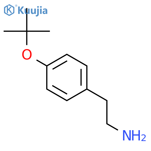 2-4-(tert-butoxy)phenylethan-1-amine structure