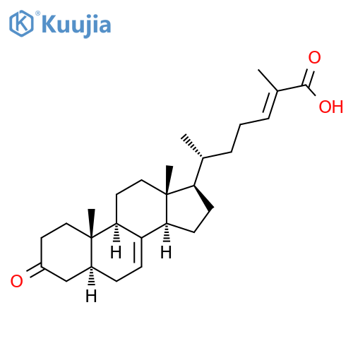 (5α,24E)-3-Oxocholesta-7,24-dien-26-oic acid structure