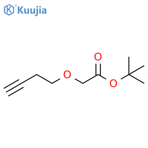 Acetic acid, 2-(3-butyn-1-yloxy)-, 1,1-dimethylethyl ester structure