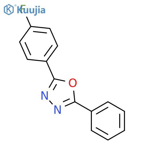 1,3,4-Oxadiazole,2-(4-fluorophenyl)-5-phenyl- structure