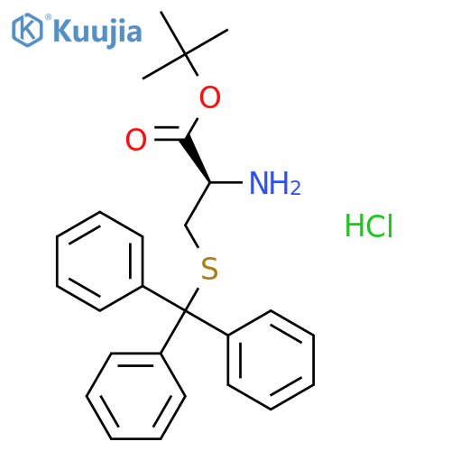 S-(Triphenylmethyl)-L-cysteine 1,1-Dimethylethyl Ester Hydrochloride structure