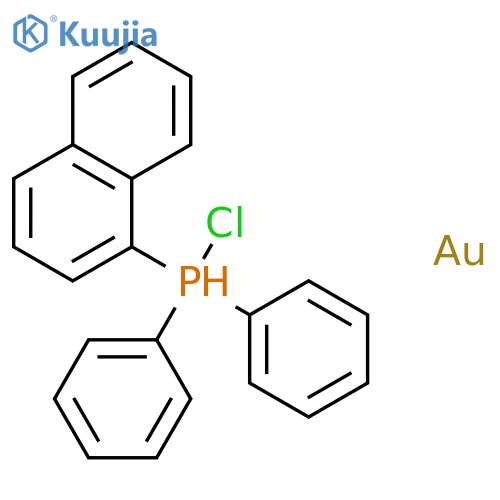 Gold, chloro(1-naphthalenyldiphenylphosphine)- structure