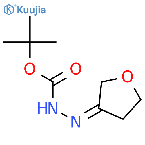 Hydrazinecarboxylic acid, (dihydro-3(2H)-furanylidene)-,1,1-dimethylethyl ester structure