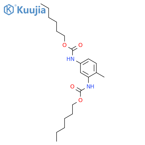 Carbamic acid, (4-methyl-1,3-phenylene)bis-, dihexyl ester structure