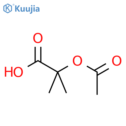 2-(acetyloxy)-2-methylpropanoic acid structure