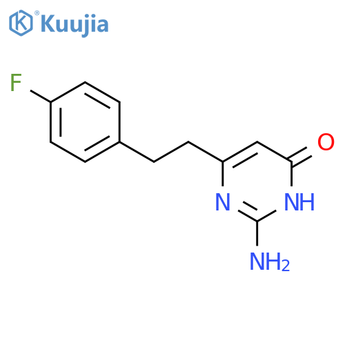 4(3H)-Pyrimidinone,2-amino-6-[2-(4-fluorophenyl)ethyl]- structure