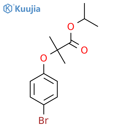 Isopropyl 2-(4-bromophenoxy)-2-methylpropanoate structure