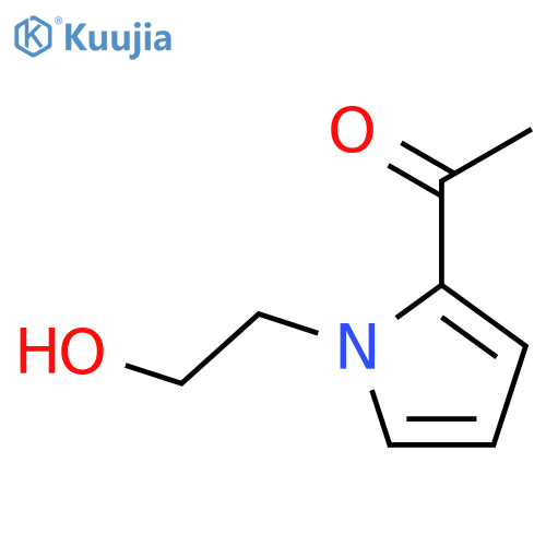 Ethanone,1-[1-(2-hydroxyethyl)-1H-pyrrol-2-yl]- structure