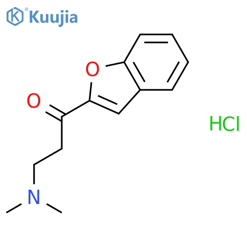 1-(1-benzofuran-2-yl)-3-(dimethylamino)propan-1-one hydrochloride structure