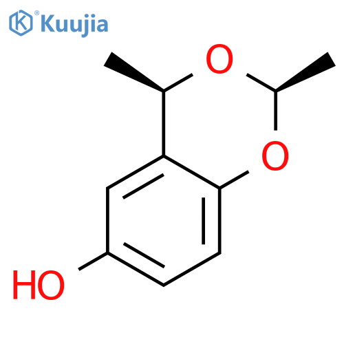 4H-1,3-BENZODIOXIN-6-OL, 2,4-DIMETHYL-, CIS- structure