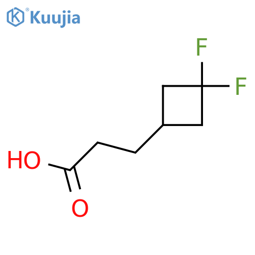 3-(3,3-Difluorocyclobutyl)propanoic acid structure