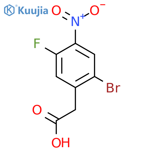2-(2-Bromo-5-fluoro-4-nitrophenyl)acetic acid structure