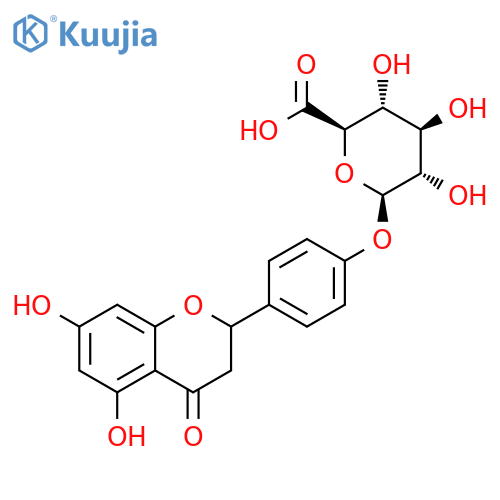 Naringenin-4'-O-beta-D-Glucuronide structure