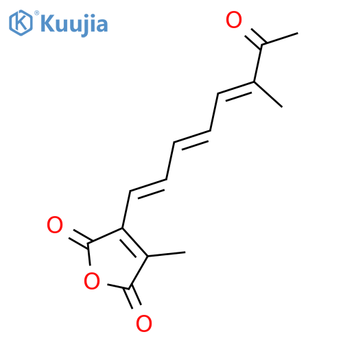 2,5-Furandione,3-methyl-4-[(1E,3E,5E)-6-methyl-7-oxo-1,3,5-octatrien-1-yl]- structure