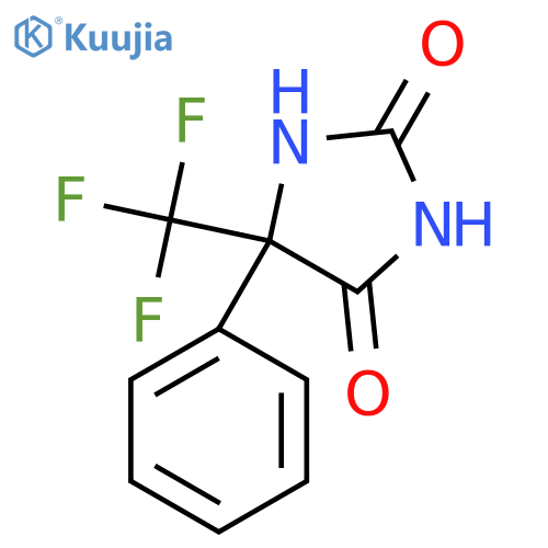 5-Phenyl-5-(trifluoromethyl)imidazolidine-2,4-dione structure