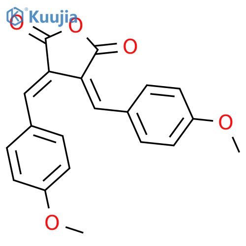 2,5-Furandione, dihydro-3,4-bis[(4-methoxyphenyl)methylene]- structure