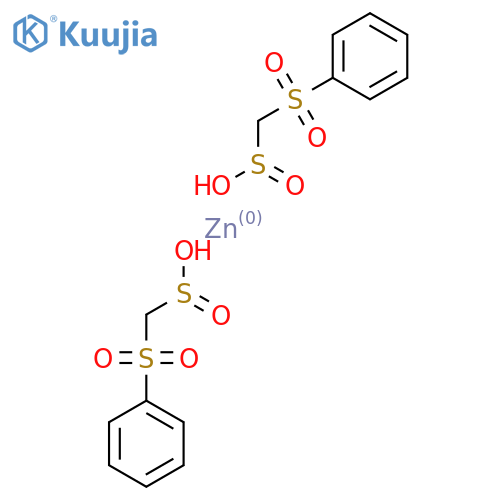 Bis((((phenylsulfonyl)methyl)sulfinyl)oxy)zinc structure