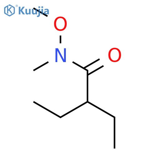 2-ethyl-N-methoxy-N-methylbutanamide structure