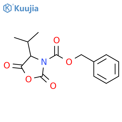 benzyl (4S)-2,5-dioxo-4-(propan-2-yl)-1,3-oxazolidine-3-carboxylate structure