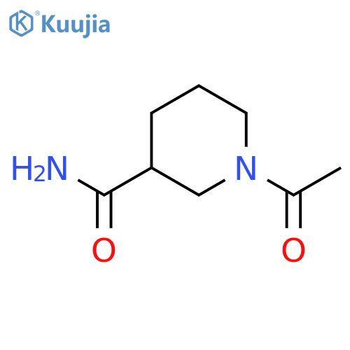 1-Acetylpiperidine-3-carboxamide structure